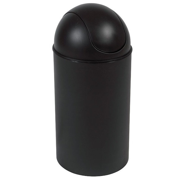 Umbra Grand 10 gal Black Plastic SwingTop Trash Can 086711040 Zoro